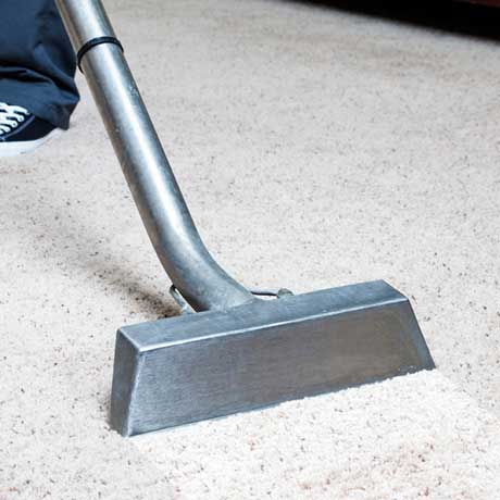 Carpet being cleaned